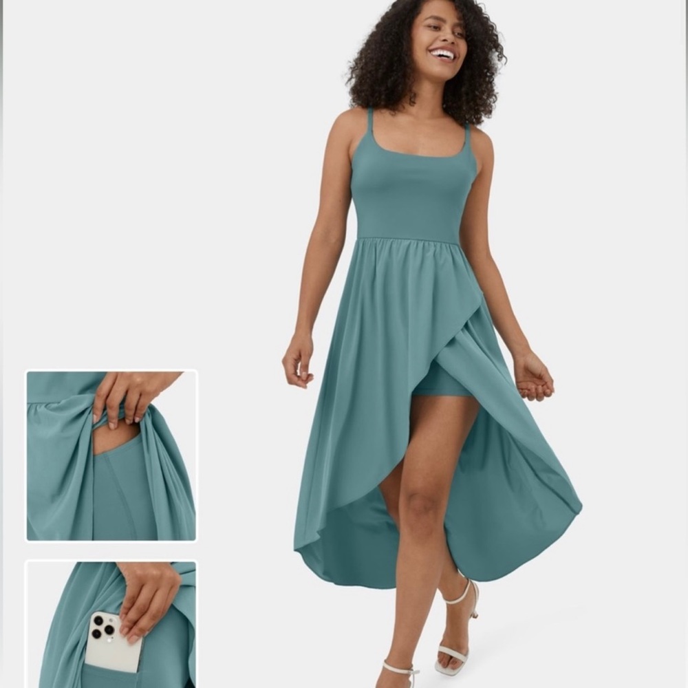 HALARA - NWT Breezeful™ Asymmetric Flowy Midi Quick Dry Casual Dress